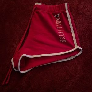 Red High-rise Hollister shorts, Size:S